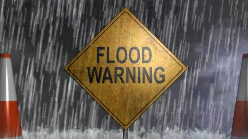 Flood warning issued for Union County as rain continues
