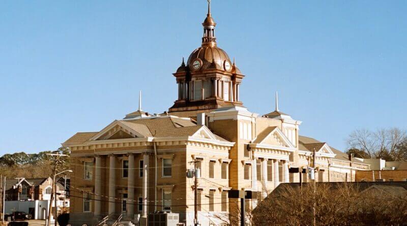 𝗨𝗻𝗶𝗼𝗻 𝗖𝗼𝘂𝗻𝘁𝘆 𝗖𝗼𝘂𝗿𝘁𝗵𝗼𝘂𝘀𝗲, 𝗡𝗲𝘄 𝗔𝗹𝗯𝗮𝗻𝘆, 𝗠𝗦📍– MDAH says: Designed by architect H