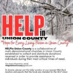 HELP in Union County offers local aid through church partnership HELP in Union County is a partnership of local churches that provides direct assistance to residents