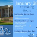 Banks in Union and Pontotoc Counties Adjust Hours Due to Winter Storm Fern Due to ongoing weather and safety concerns from Winter Storm Fern, Union County and Pontotoc County