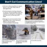 Utility Officials Urge Caution During Storm to Prevent Cutting Live Lines Don’t cut communication lines