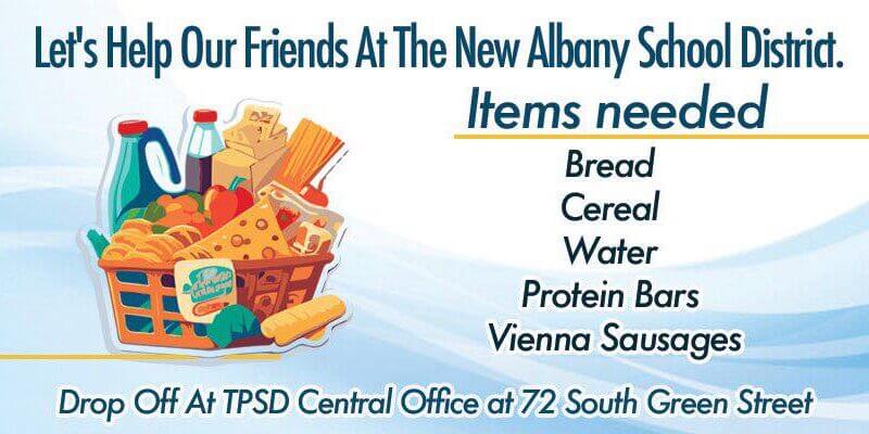 Thank you to Tupelo Public School District for supporting our New Albany students & families during