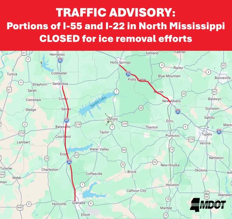 INTERSTATE CLOSURE ALERT