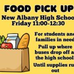 Food distribution scheduled for students and families Food pick up for tomorrow for students and families- if you have completed the Google form, we will
