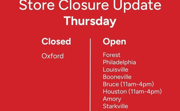 Due to current conditions, the following MaxxSouth store locations are closed today