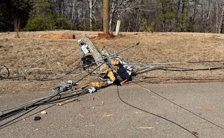 Please do not pick up any damaged power poles or equipment from our TCEPA rights-of-way