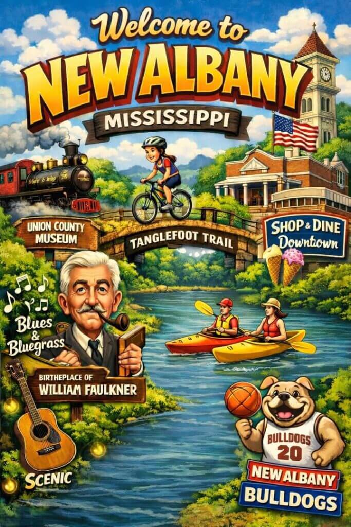Welcome to New Albany, Mississippi ✨