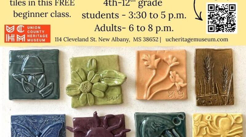 Nature Tile Class Scheduled for Feb. 19, 2026, in New Albany Join us for the next nature tile class on February 19th, 2026