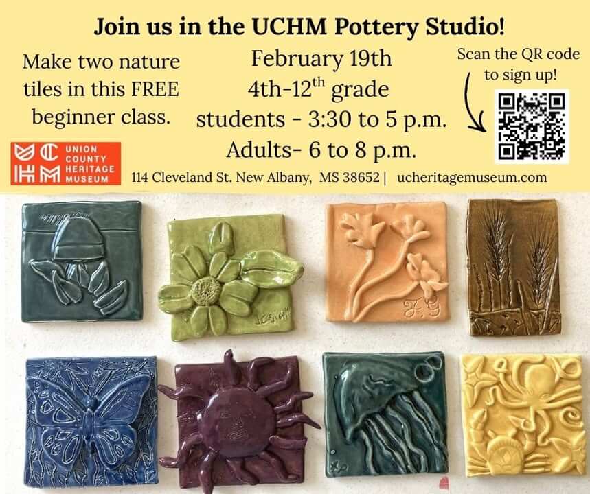 Join us for the next nature tile class on February 19th, 2026