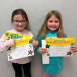 Mrs. Lenzi and Mrs. Jennifer Celebrate Terrific Kids Ronnie Weeden and Olivia Shafer Mrs. Lenzi & Mrs