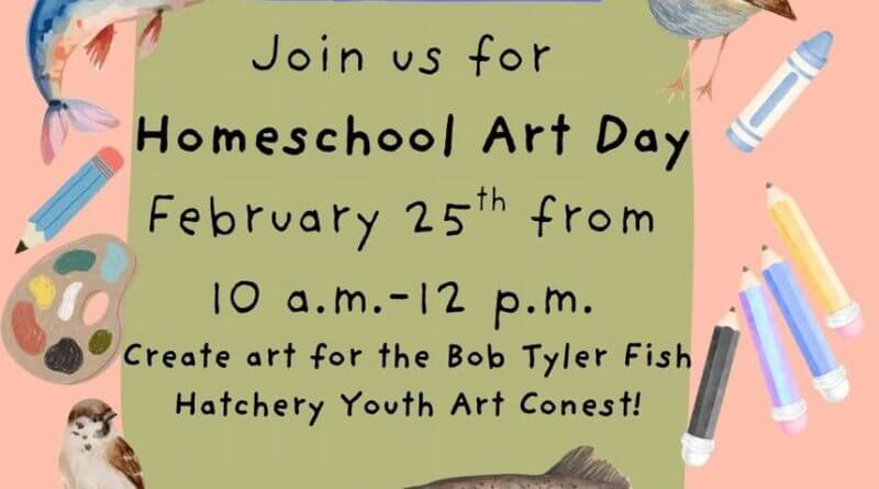Sign up for homeschool art day February 25th from 10 a.m