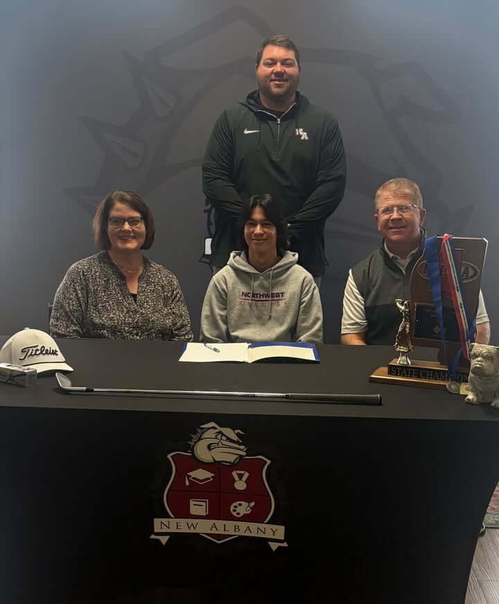 New Albany High School senior Bulldog golfer Nick Little signed to play golf with Northwest Mississi