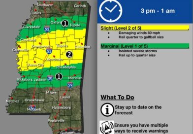 ❗UPDATE❗The National Weather Service in Jackson has upgraded parts of Mississippi to a SLIGHT risk f