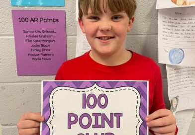 Congratulations to third grader, Henry Collier, for reaching 100 AR points!