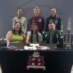 Claire Long signs to play soccer at Meridian Community College Congratulations to Claire Long who signed this morning to play soccer for Meridian Community College