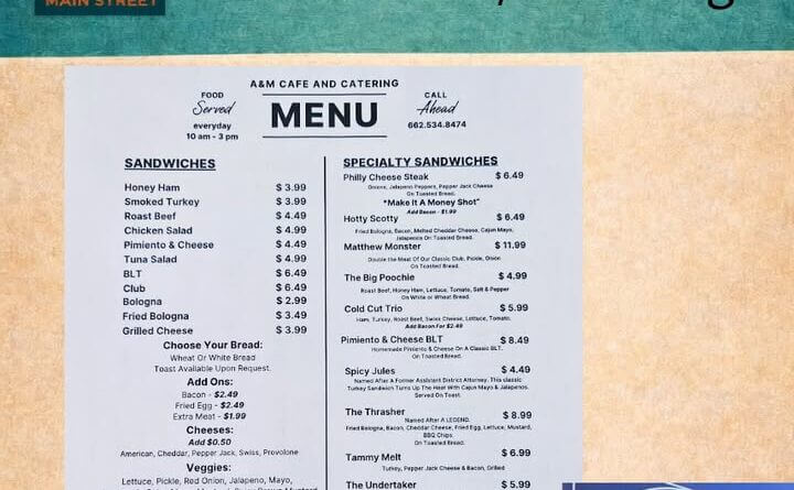 A&M Cafe' and Catering atering continues to serve New Albany with delicious home‑cooked meals, frien