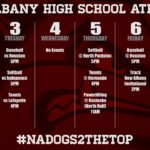 NAHS Athletics Schedule Highlights for the Week Here’s what is happening this week in NAHS Athletics