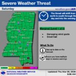 Severe weather risk forecast for Saturday in the state ⚠️ Weekend Severe Weather Threat ⚠️