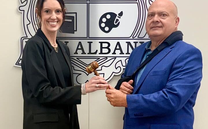 At the March School Board Meeting, David Rainey was elected to serve as President of the New Albany