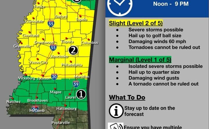 ⛈️ Severe Weather Threat Today