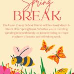 Union County Schools to Close for Spring Break March 9-13 Spring Break is here!