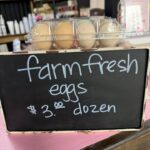 Local vendor offers fresh eggs for $3 per dozen We have 5 dozen fresh eggs available today!