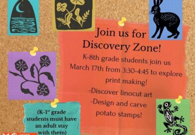 Free After-School Discovery Zone Offers Printmaking and Art Activities for K-8 Students in New Albany K-8th grade students, join us for Discovery Zone!