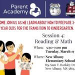 New Albany Elementary Hosting Parent Academy for Incoming Kindergarten Families New Albany Elementary School is hosting a Parent Academy for families who will have a student enteri