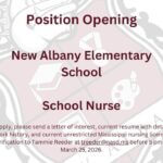 New Albany School District seeks school nurse for elementary school New Albany School District has a position opening for School Nurse-New Albany Elementary School