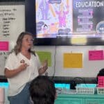 New Albany High School guest speaker encourages students to pursue careers in education Photos from New Albany High School's post