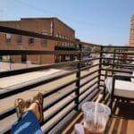 Cooler temperatures encourage outdoor balcony visits Cooler temps call for an afternoon on the balcony!