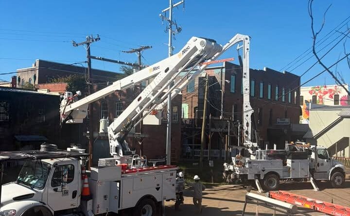 NALGW electric customers along the South side of Bankhead Street from Beasleys Funeral Home to the T