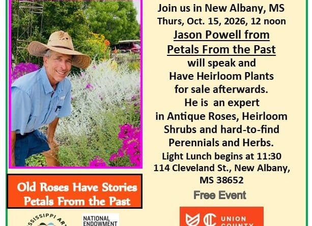 Fall is great for Gardening and Jason Powell from Petals From the Past will be our featured speaker