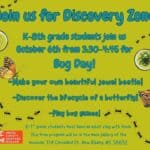 Discovery Zone Hosts Bug Day for Students in New Albany It's time for Discovery Zone!