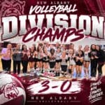 New Albany Volleyball team wins division championship in straight sets 🏆 DIVISION CHAMPS!