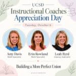 UCSD Celebrates Instructional Coaches on Appreciation Day Behind every great team is someone helping them grow!