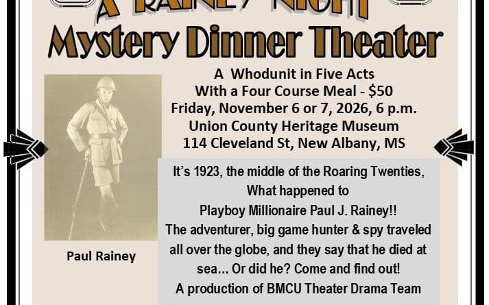 It's a "Rainey Night" at the Union County Heritage Museum on Nov