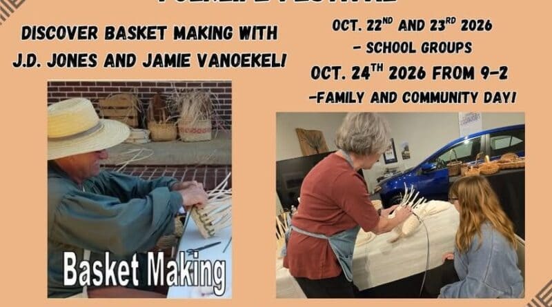 Discover the amazing craft of basket making at the Mississippi Hills Heritage and Folklife Festival