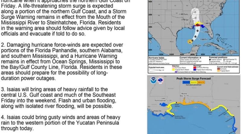 As Mississippi prepares for Hurricane Isaias to make landfall, we encourage residents to follow the