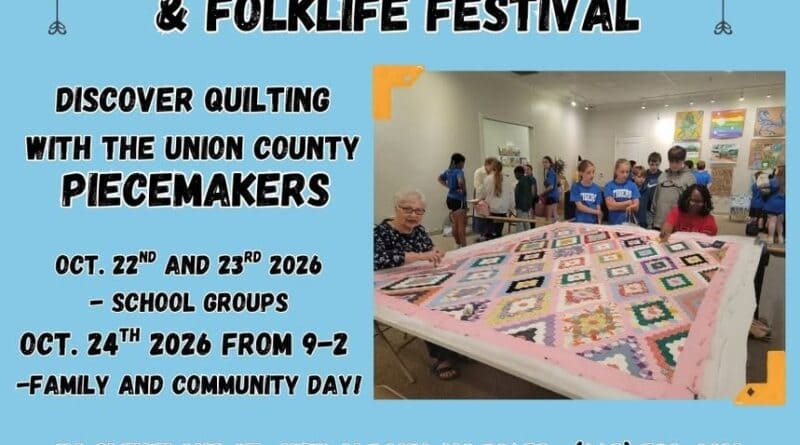 Discover quilting with the Union County Piecemakers at the Mississippi Hills Heritage and Folklife F