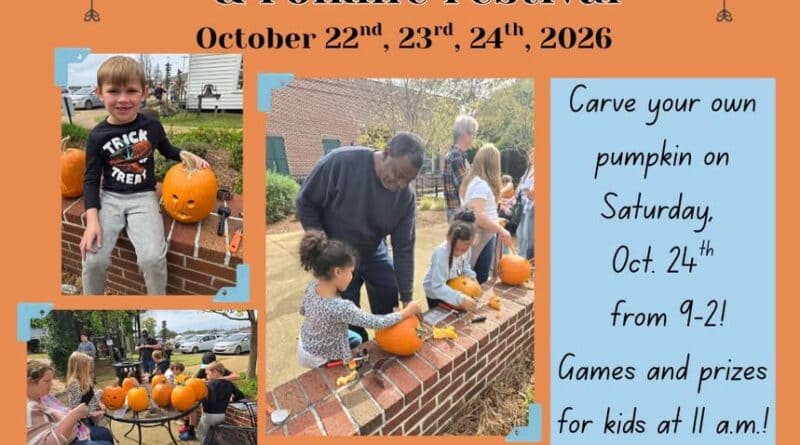 Join us for pumpkin carving at the Mississippi Hills Heritage and Folklife Festival this Saturday fr