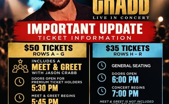 🎤 Jason Crabb Concert Update!