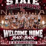 New Albany celebrates 2026 state volleyball champions tonight Welcome your 2026 State Championship Volleyball team back to New Albany tonight!