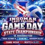 Ingomar Lady Falcons Face Resurrection in State Volleyball Championship ๐โค๏ธ๐ค๐ ITโS STATE CHAMPIONSHIP GAME DAY!
