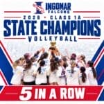Ingomar Lady Falcons win fifth straight volleyball state title π FIVE IN A ROW!