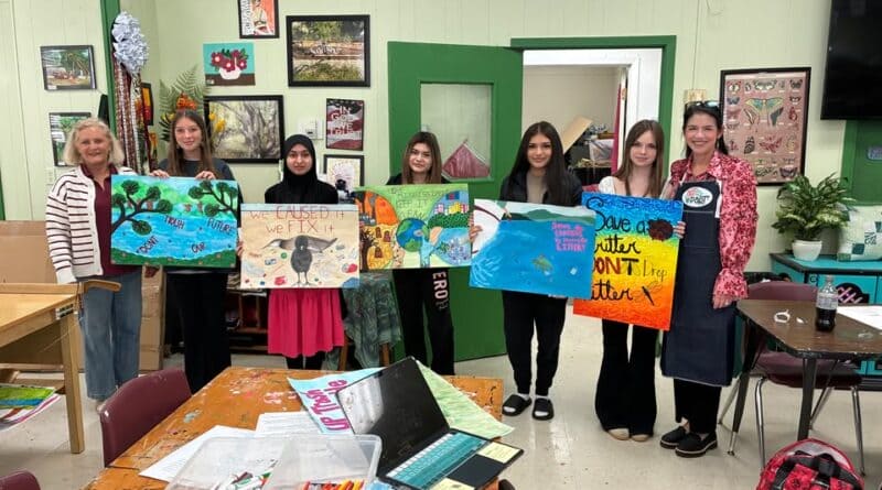 These are the winners for the Art Doing It's Part Contests which is a statewide art and slogan compe