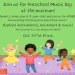 Free preschool music program set for Friday It's time for preschool music!